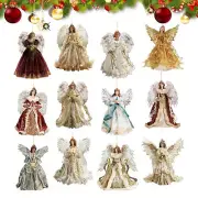 2D 12X Angel Christmas Tree Topper Standing Christmas Angel Ornament XMAS Decor
