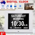 Dementia Clock 8 Inch Digital Alarm Clock Large Font Day Date Wall Mount Time