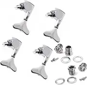 ifundom 4r Bass Tuning Pegs Set for Guitars Tuner Machine Heads with Threaded Bushing for Electric Acoustic