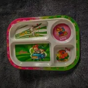 Divided Plates Tray Kids Feeding Bowl Portion Control Children Dishes Feeding