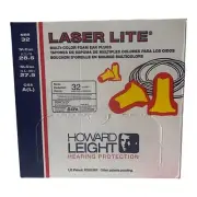 Howard Leight Laser Lite Corded Foam Ear Plugs NRR 32 Box Of 100 New
