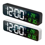 LED Digital Alarm Clocks For Bedrooms Bedside With Snooze Clock USB Charger