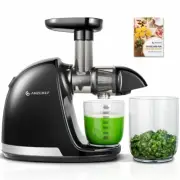 AMZCHEF Slow Cold Press Masticating Juicer ZM1501 Reverse Function Black
