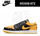 Nike Air Jordan 1 Low Yellow Ochre Black White Gold Mandarin 553558-072 Men's