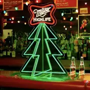 Miller Lite High Life Neon Christmas Tree “Merry High Light” 2.5 ft - PRESALE