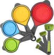Measuring Cups And Spoons Set Collapsible Measuring Cups 8 Piece Measuring Tool