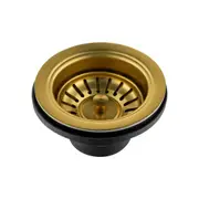 ACA Gold Kitchen Bar Sink Waste Plug Strainer Drainer Stopper 114 / 90mm Watermark