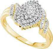 [Dazzlingrock Collection] 1/4 Carat Diamond Cluster Ring