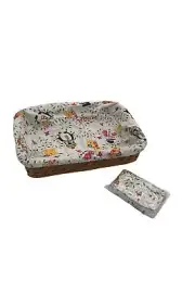Temp-tations 14.75"x10.5" Rectangular Basket w/ 2 Liners Winter Whimsy