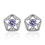 3PCS Silver plating Earrings Retro Simple Pentagram Earring Jewelry