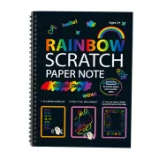 Scratch Paper Note Rainbow Scratch Paper Art Set Scratch Off Paper for Children