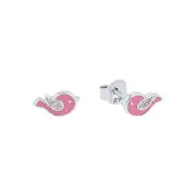 Princess Lillifee Children Earrings Ear Studs Silver Zirconia Bird 2037818