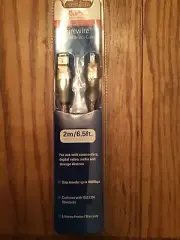 APC Firewire IEEE1394 Device Cable, 4 to 6 pin, Clear 2 Meter FW46CL-2M-2V (NIB)