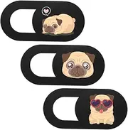 COHEALI 3Pcs Dog Pattern Webcam Cover Slide Privacy Protection for Laptops and Tablets Lightweight Design Easy to Use Peeping Hacking