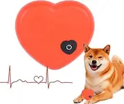 Heartbeat Simulator Toy,Relaxing Heartbeat Replacement Soother Realistic - Portable Dog Toy, Calming Cat Toys, Lightweight Puppy Toys for Sleep Aid, Stress Relief, Training