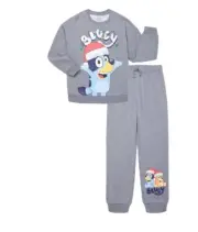 Boys Holiday Christmas Print Sweatshirt and Jogger Set 2 Pieces Bluey XS (4/5)