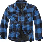 Brandit Lumber Jacket, black-blue, Size 6XL for Men Black Blue