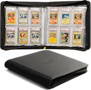 X PRO Graded Card Binder - Holds 60 Slabs, Suitable for PSA and CGC | 6 Pocket Design | Ringless | Case | Holder for Long Term Storage