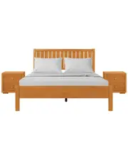 Camden Isle Graham 3pc Platform Bed & Nightstands Set
