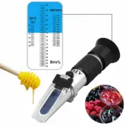 Refractometer Honey Tester 58-90% Brix 38-43°Baume 10-33% Water Sugar Meter