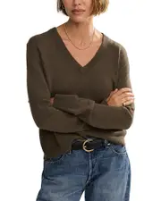 Jenni Kayne Flynn Cashmere V Neck Sweater XL