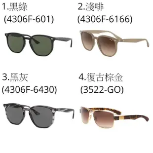 【RayBan 雷朋】夏季流行新款 時尚潮流太陽眼鏡(多款任選均一價)