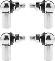 4Pcs Angle Linkage Ball Joint Kit, with Spring Clip Dust Seal CS DIN 71802 Gear Linkage Replacements M6 (LH and RH)