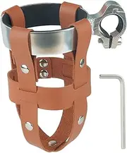 1 Set Leather Bottle Holder Flask Water Bottle Cup Bike Portable Organizer Bicycle Bottle Holder Bottle Cage Seat Drink Adjustable Mug Holders Collapsible Pannier Aluminum Alloy