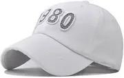 [HAMKVBPR] Baseball Cap Unisex Baseball Cap Hats Outdoor Duck Tongue Cap Outdoor Sports Hat(White)