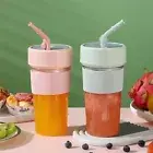 Portable Blender with Handle for Smoothies and Shakes 350ml 6 Blades Juicer Cup