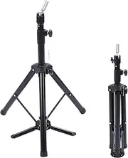 Adjustable Hairdressing Training Mannequin Manikin Head Tripod Stand Manikin Wig Doll Holder