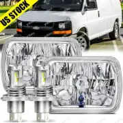 Pair 7X6 5x7 LED Headlights Square For Chevy Express Cargo Van 1500 2500 3500 (for: Jeep)