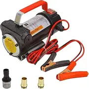 BLACKHORSE-RACING 12V DC Portable Electric Fuel Transfer Pump Diesel Kerosene Oil Commercial Fuel Transfer Extractor Pump Motor Auto
