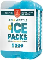 Healthy Packers Ice Pack for Lunch Box & Coolers Long-Lasting Freezer Packs