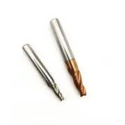 Solid Carbide AlTiN Coated Taper End Mill 1mm-8mm Milling Cutter Bit 3-Flute CNC