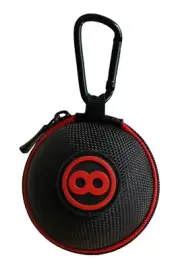 Ballsak RED Clip-on Carry Cue Ball Case for Pool Balls to Cue Stick Bags