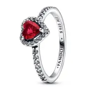 *BRAND NEW* Pandora Timeless Sterling Silver Elevated Red Heart Ring With Box