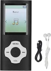 HiFi MP3 / MP4 Player with 1.8 Color Screen, Support 128GB Expandable Memory, Aluminum Alloy Body, 10 Hour Playback - Supports MP3/WMA/FLAC/APE, Portable for Gym, Travel, (Black)