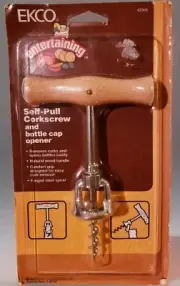 Ekco Corkscrew Self Pull Corkscrew and Bottle Opener Nos..