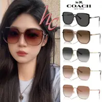 在飛比找momo購物網優惠-【COACH】亞洲版 時尚大鏡面太陽眼鏡 典雅簡約設計 HC