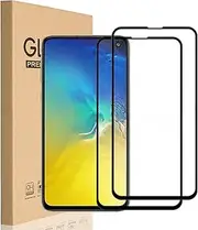 HEYUS [2 Pack] for Samsung Galaxy S10E Screen Protector, 9H Hardness Premium Tempered Shatterproof Case Friendly Glass Screen Protector Film with Easy Bubble-Free Installation for Samsung Galaxy S10E