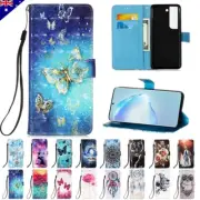 For Samsung Galaxy S22 S21 Plus Ultra S20 FE S10e S9 + Case Leather Wallet Cover