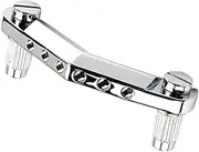 [KAILIKETIY] Metal Shaped Guitar Bridge Tailpiece Electric Guitar Saddle Replacement Part for Acoustic Classical Instruments Easy Installation Enhanced Tonal Resonance