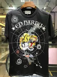 在飛比找Yahoo!奇摩拍賣優惠-亞軒潮店 潮款現出Ed Hardy 2022潮牌虎頭滿花燙鉆