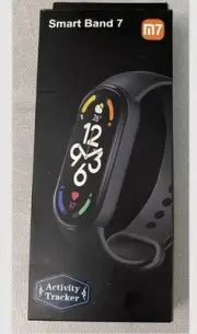 NEW M7 SMART WATCH Heart Rate Fitness activity tracker Band 7 Black Bracelet