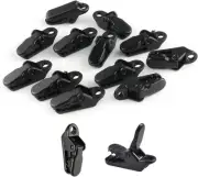 12-Pack Small Outdoor Camping Awning Point Hook Tent Windbreak Clamp Plastic Cro