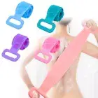 Silicone Bath Body Scrub Brush - Exfoliating Bath Belt, Cleaning Back Towel