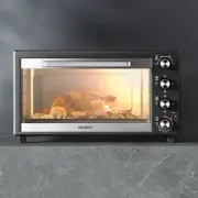 60L Electric Convection Oven Kitchen Cooker Bake Grill Roast Automatic Shut Off