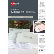Avery Crystal Clear Address Labels Kit 258 Pack