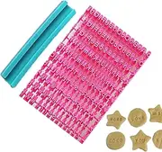 Cookie Alphabet Stamps - Stamp with Lowercase Alphabet Number Letter | Lowercase Letter Fondant Cake Impress Embosser Fondant Tool